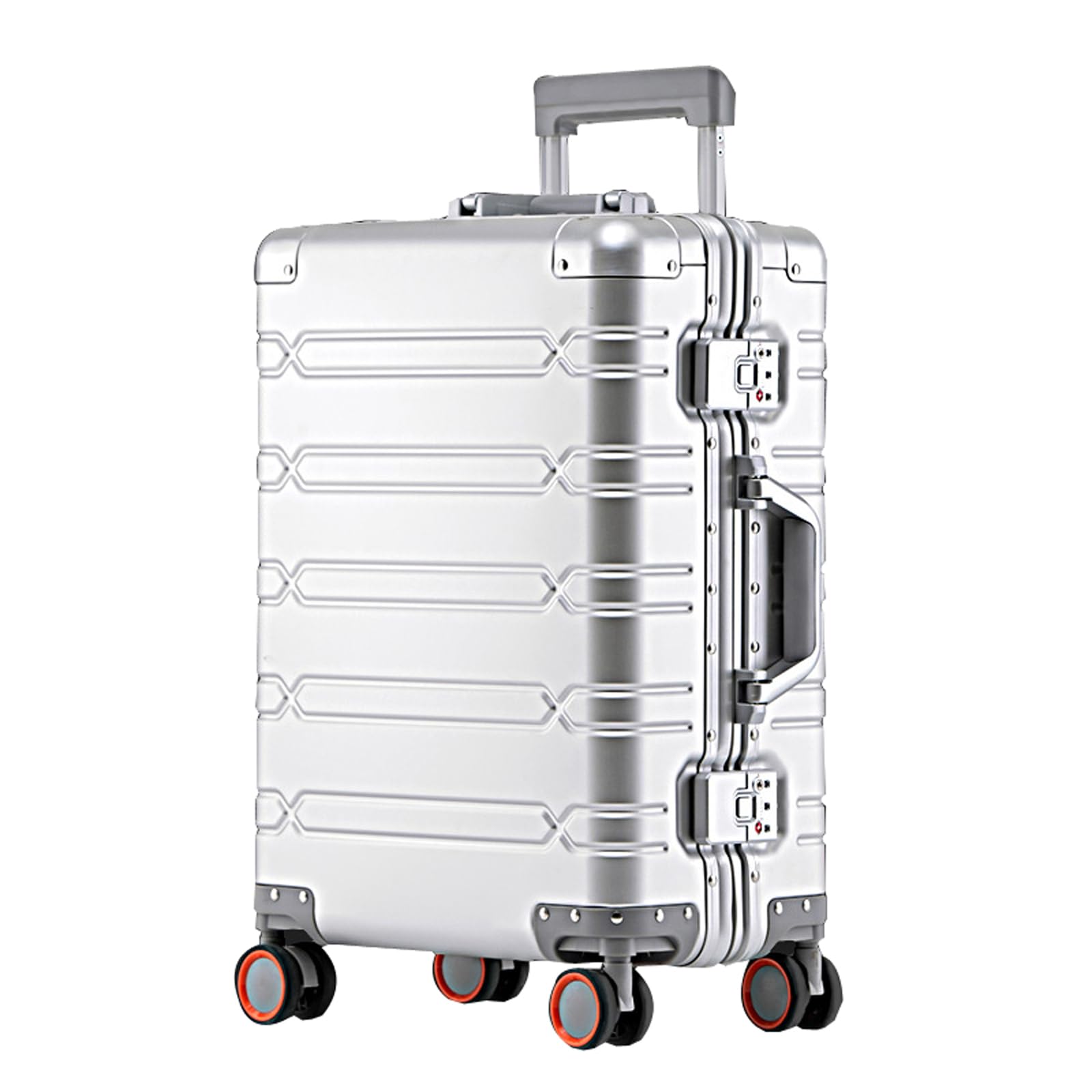 新品　BLZVVZ スーツケース　S ホワイトシルバー Amazon.co.jp: BLZVVZ 荷物アルミスーツケース搭乗レバー TSA